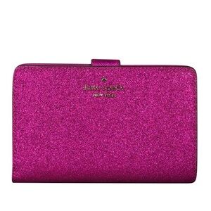 Kate Spade Trista Crinkle Patent Shopper & Glitter Bi-Fold Wallet